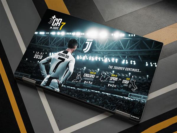 Ảnh đại diện sản phẩm Dán skin laptop cầu thủ , đội bóng , cờ các nước , ronaldo D395